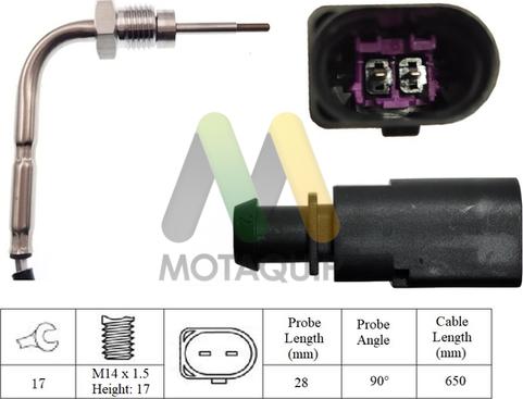 Motaquip LVET376 - Senzor, temperatura Ispušnih plinova www.molydon.hr