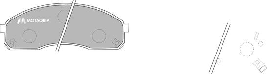 Motaquip LVXL1151 - Komplet Pločica, disk-kočnica www.molydon.hr