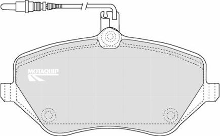 Motaquip LVXL1162 - Komplet Pločica, disk-kočnica www.molydon.hr