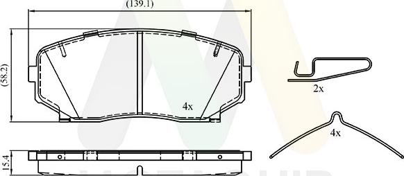 Motaquip LVXL2093 - Komplet Pločica, disk-kočnica www.molydon.hr