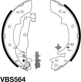 Motaquip VBS564 - Komplet kočnica, bubanj kočnice www.molydon.hr