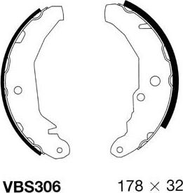 Motaquip VBS306 - Komplet kočnica, bubanj kočnice www.molydon.hr