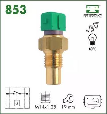 MTE-Thomson 853 - Senzor, temperatura rashladne tekućinu www.molydon.hr