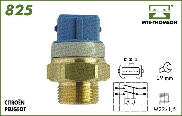 MTE-Thomson 825.92/97 - Prekidač temperature, ventilator radijatora / klima uređaja www.molydon.hr