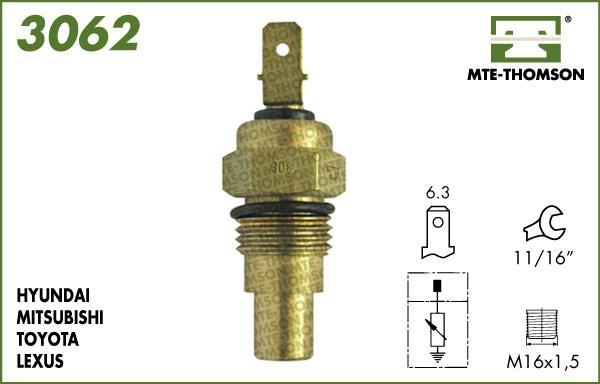 MTE-Thomson 3062 - Senzor, temperatura rashladne tekućinu www.molydon.hr