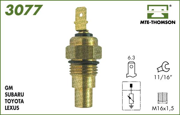 MTE-Thomson 3077 - Senzor, temperatura rashladne tekućinu www.molydon.hr