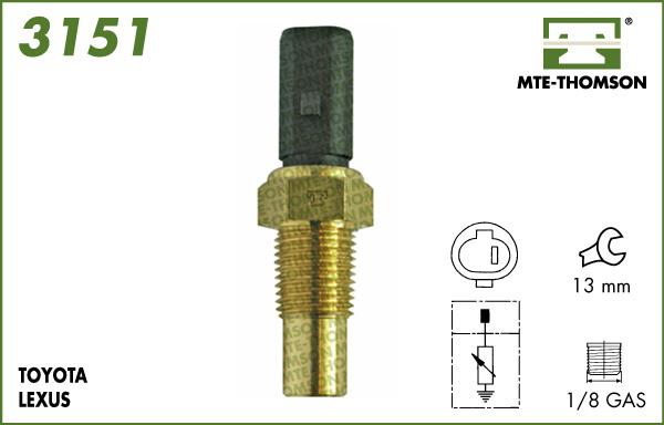 MTE-Thomson 3151 - Senzor, temperatura rashladne tekućinu www.molydon.hr