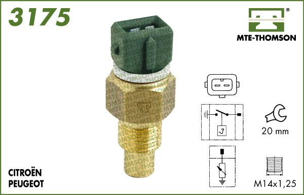 MTE-Thomson 3175 - Senzor, temperatura rashladne tekućinu www.molydon.hr