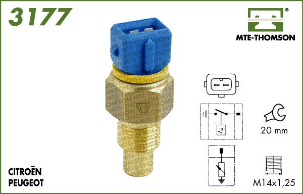 MTE-Thomson 3177 - Senzor, temperatura rashladne tekućinu www.molydon.hr