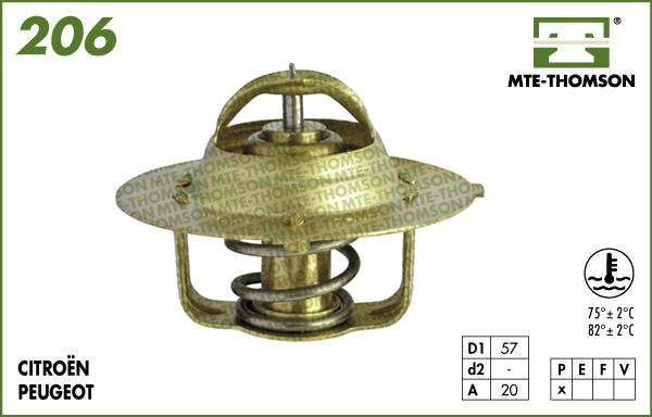 MTE-Thomson 206.75 - Termostat, rashladna tekućinu www.molydon.hr