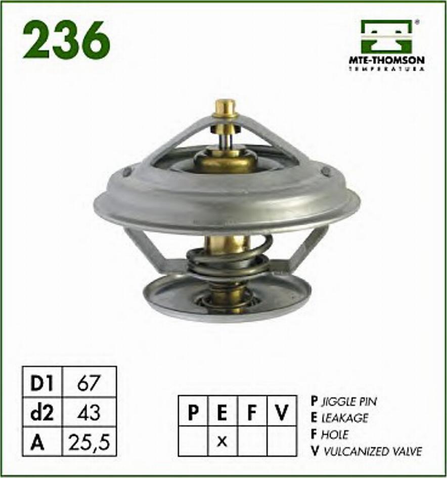 MTE-Thomson 236.87 - Termostat, rashladna tekućinu www.molydon.hr