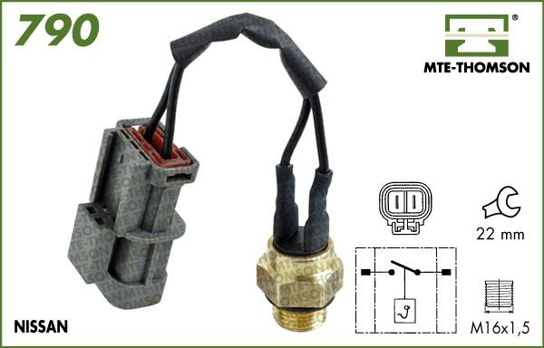 MTE-Thomson 790.102/95 - Prekidač temperature, ventilator radijatora / klima uređaja www.molydon.hr