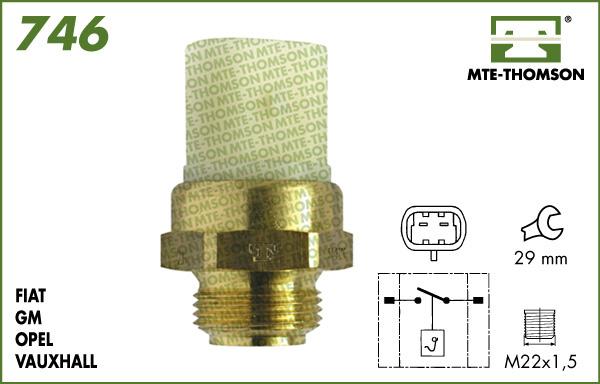 MTE-Thomson 746.97/92 - Prekidač temperature, ventilator radijatora / klima uređaja www.molydon.hr