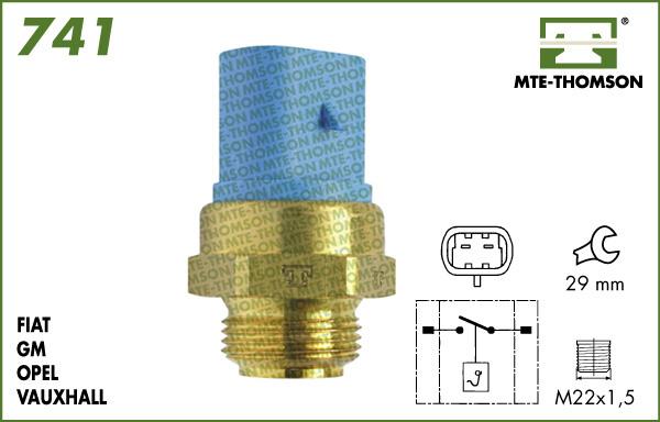 MTE-Thomson 741.88/83 - Prekidač temperature, ventilator radijatora / klima uređaja www.molydon.hr