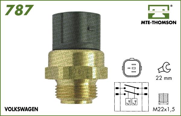 MTE-Thomson 787.95/102 - Prekidač temperature, ventilator radijatora / klima uređaja www.molydon.hr