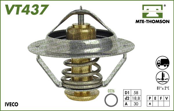 MTE-Thomson VT437.81 - Termostat, rashladna tekućinu www.molydon.hr