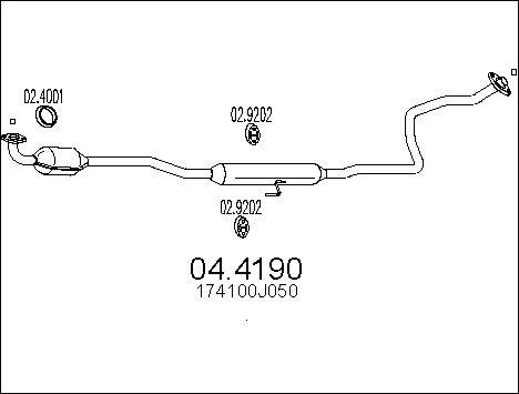 MTS 04.4190 - Katalizator www.molydon.hr