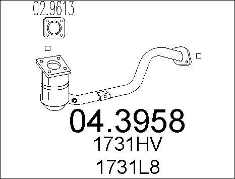 MTS 04.3958 - Katalizator www.molydon.hr