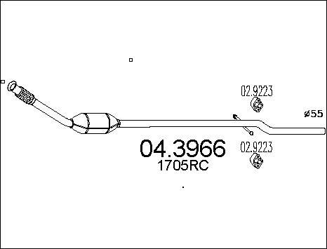 MTS 04.3966 - Katalizator www.molydon.hr