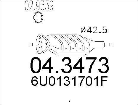 MTS 04.3473 - Katalizator www.molydon.hr