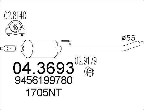 MTS 04.3693 - Katalizator www.molydon.hr