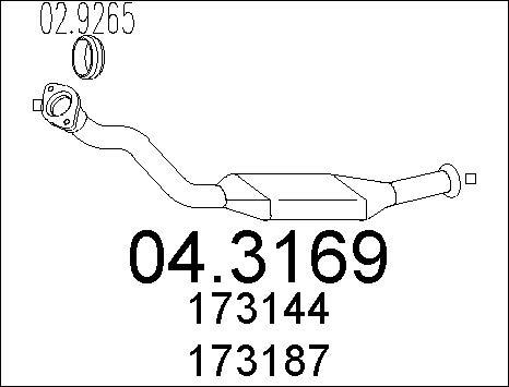 MTS 04.3169 - Katalizator www.molydon.hr