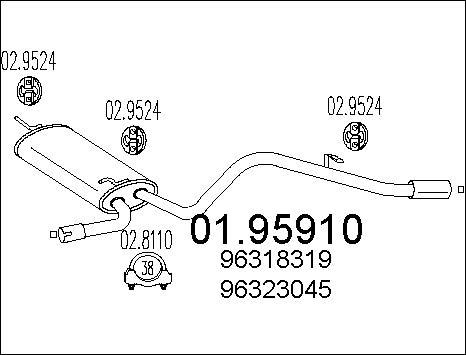 MTS 01.95910 - Zadnji Ispušni lonac www.molydon.hr