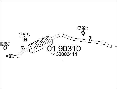 MTS 01.90310 - Zadnji Ispušni lonac www.molydon.hr