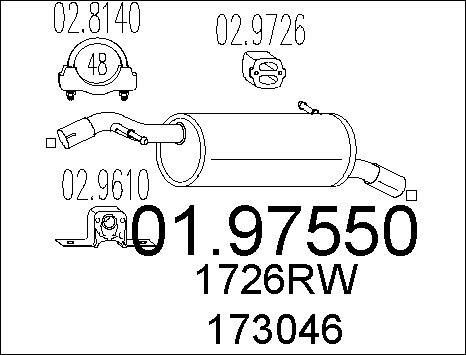 MTS 01.97550 - Zadnji Ispušni lonac www.molydon.hr