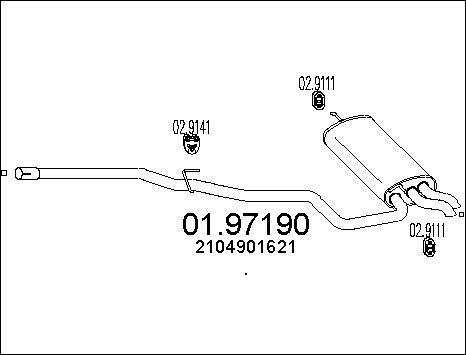 MTS 01.97190 - Zadnji Ispušni lonac www.molydon.hr