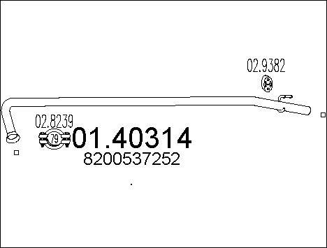 MTS 01.40314 - Ispušna cijev www.molydon.hr