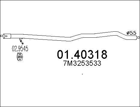 MTS 01.40318 - Ispušna cijev www.molydon.hr