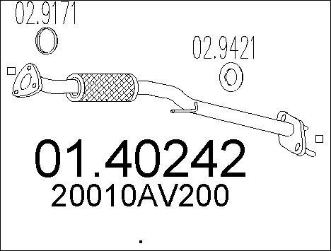 MTS 01.40242 - Ispušna cijev www.molydon.hr