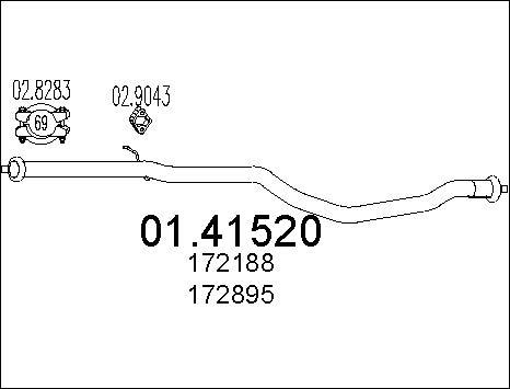 MTS 01.41520 - Ispušna cijev www.molydon.hr