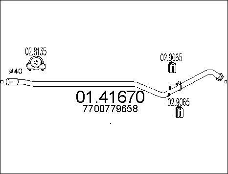 MTS 01.41670 - Ispušna cijev www.molydon.hr