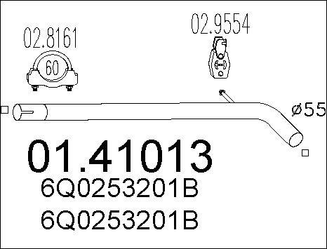 MTS 01.41013 - Ispušna cijev www.molydon.hr
