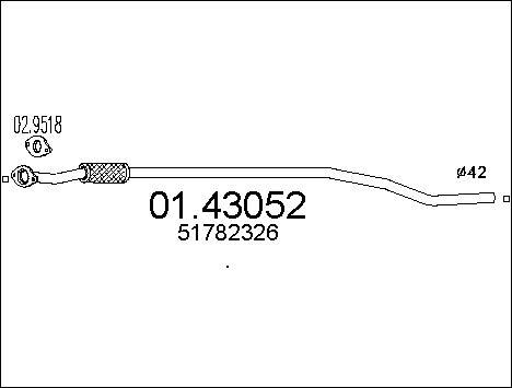 MTS 01.43052 - Ispušna cijev www.molydon.hr