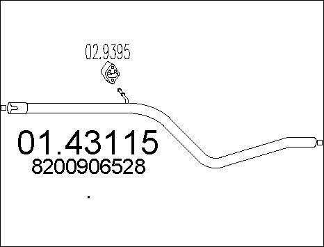 MTS 01.43115 - Ispušna cijev www.molydon.hr