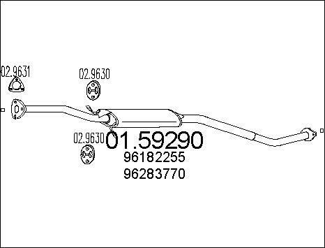 MTS 01.59290 - Srednji Ispušni lonac www.molydon.hr