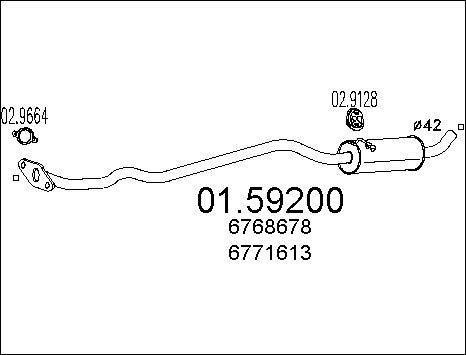 MTS 01.59200 - Srednji Ispušni lonac www.molydon.hr