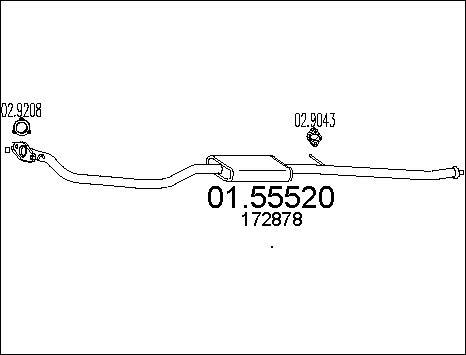 MTS 01.55520 - Srednji Ispušni lonac www.molydon.hr