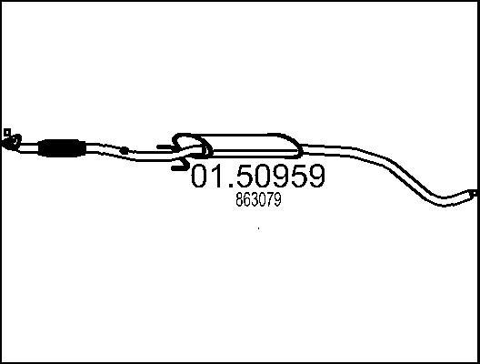 MTS 01.50959 - Srednji Ispušni lonac www.molydon.hr