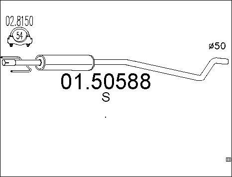 MTS 01.50588 - Srednji Ispušni lonac www.molydon.hr