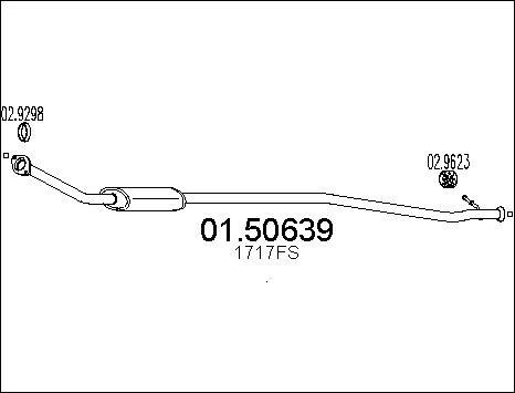 MTS 01.50639 - Srednji Ispušni lonac www.molydon.hr