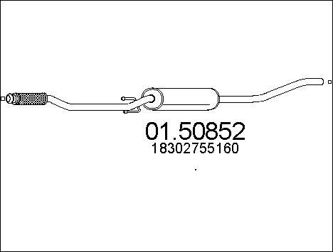 MTS 01.50852 - Srednji Ispušni lonac www.molydon.hr