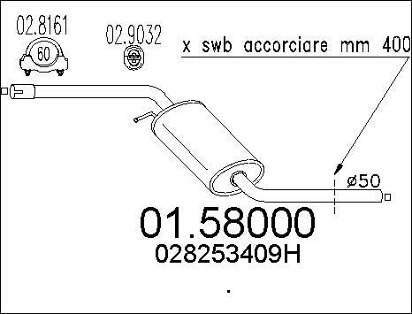 MTS 01.58000 - Srednji Ispušni lonac www.molydon.hr