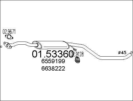MTS 01.53360 - Srednji Ispušni lonac www.molydon.hr