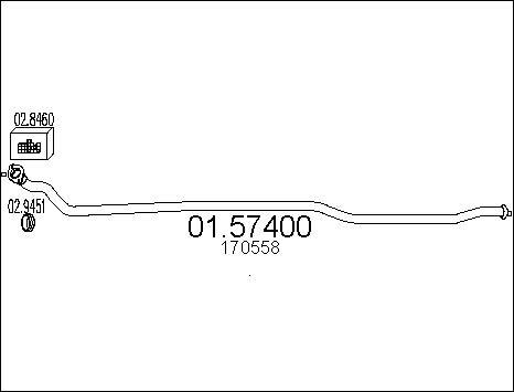 MTS 01.57400 - Srednji Ispušni lonac www.molydon.hr