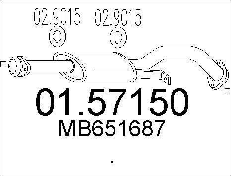 MTS 01.57150 - Srednji Ispušni lonac www.molydon.hr