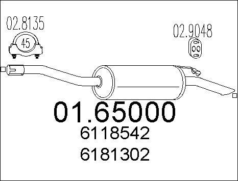 MTS 01.65000 - Zadnji Ispušni lonac www.molydon.hr